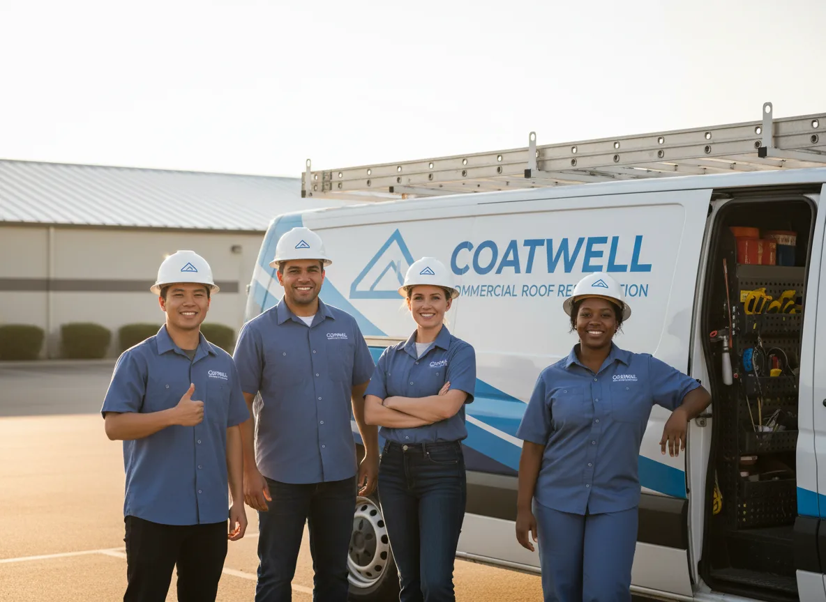 Commercial roof coating company in Steward, IL